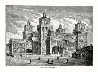 Castello Estense, Ferrara, Italia, 1879 de Unbekannt
