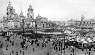 Catedral y Palacio Nacional, Ciudad de México, México de Unbekannt