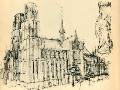 Catedral y San Miguel, c1460, 1943 de Unbekannt