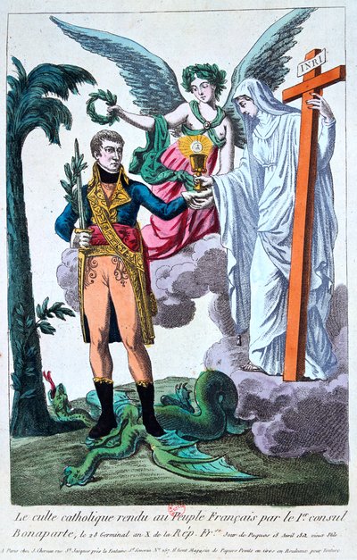 El culto católico devuelto al pueblo francés por el Primer Cónsul Bonaparte, siglo XIX de Unbekannt