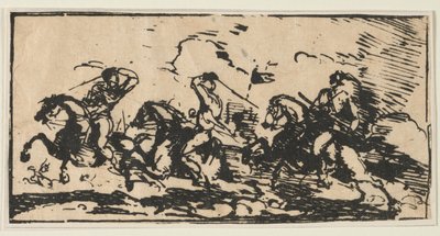 Batalla de caballería, c. 1803 de Unbekannt