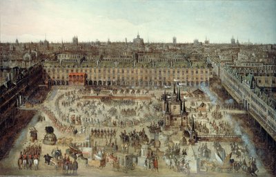 Celebración del contrato de matrimonio entre Luis XIII y Ana de Austria de Unbekannt