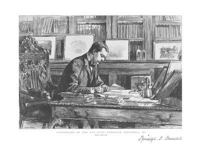 Celebridades del Día - Lord Randolph Churchill, M.P., 1885 de Unbekannt
