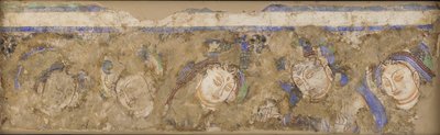 Figuras celestiales, de la cueva 224, siglos IV-VI de Unbekannt