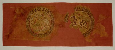 Banquete celestial colgante, de la tumba del Obispo Gurb, 1200-1284 de Unbekannt