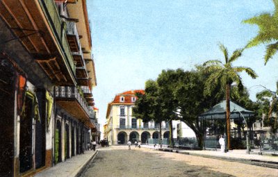 Parque Central y Edificio del Canal, Ciudad de Panamá, Panamá, c. 1920s de Unbekannt
