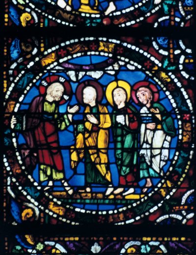 Centro del Thabor, vidriera, Catedral de Chartres, Francia, 1194-1260 de Unbekannt