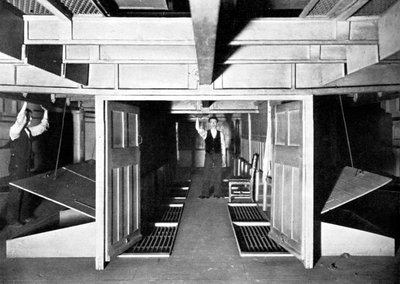 Cámaras para el suministro de aire fresco bajo la Cámara de los Comunes, Westminster, Londres, c. 1905 de Unbekannt