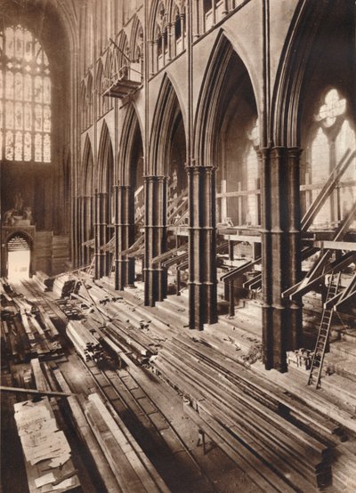 Cambiando el interior de la Abadía, 1937 de Unbekannt