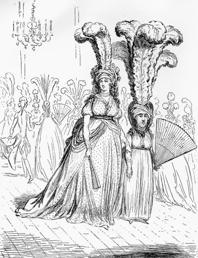 Personajes en la alta sociedad, 1795 de Unbekannt