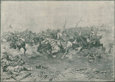 Carga de los Duodécimos Húsares en la Batalla de Marengo, 1800, 1896 de Unbekannt
