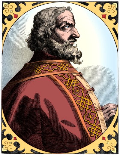 Carlomagno 712-814, Emperador del Sacro Imperio Romano y Rey de los Francos, siglo XVI de Unbekannt