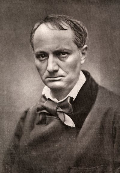 Charles Baudelaire, influyente poeta, crítico y traductor francés, mediados del siglo XIX de Unbekannt