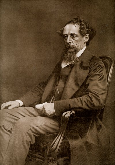Charles Dickens, autor inglés del siglo XIX, 1910 de Unbekannt