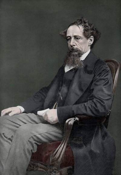Charles Dickens, autor inglés del siglo XIX, 1910 de Unbekannt