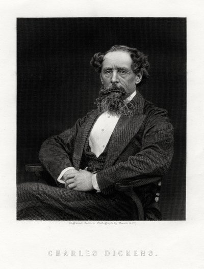 Charles Dickens, novelista y periodista inglés, 1876 de Unbekannt