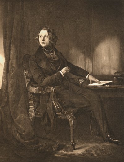 Charles Dickens, novelista y periodista inglés, c1836 de Unbekannt