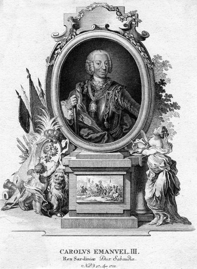 Carlos Manuel III de Cerdeña, Duque de Saboya y Rey de Cerdeña, 1701-1773 de Unbekannt