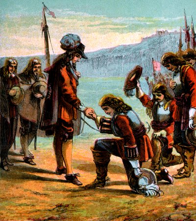 Carlos II y el General Monck, c1660, c1850 de Unbekannt