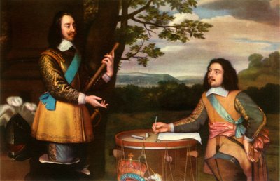Carlos I dictando despachos a Sir Edward Walker, c. 1650 de Unbekannt