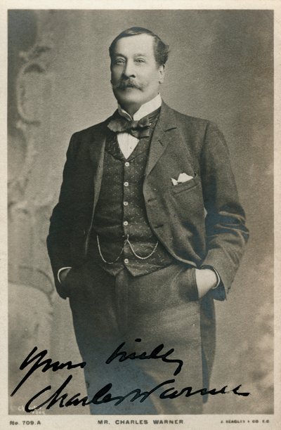 Charles Warner, actor inglés, c1890-c1909 de Unbekannt