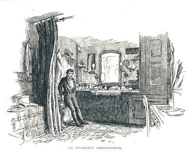 Camerino de Charles Wyndham con vista a Piccadilly en el Teatro Criterion, 1891 de Unbekannt