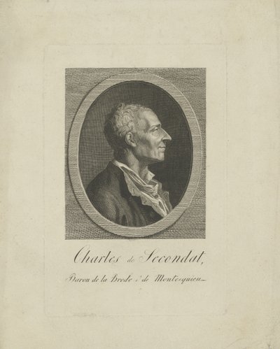 Charles de Secondat, Barón de Montesquieu 1689-1755, c. 1795 de Unbekannt