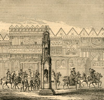 Cruz de Cheapside, como apareció en 1547, 1897. de Unbekannt