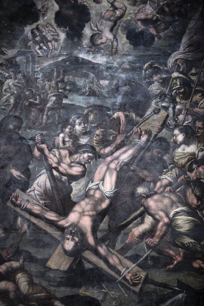 Chiesa della Grazia, Galatina, Apulia. Pintura que representa la crucifixión de San Pedro, Galatina, Italia de Unbekannt