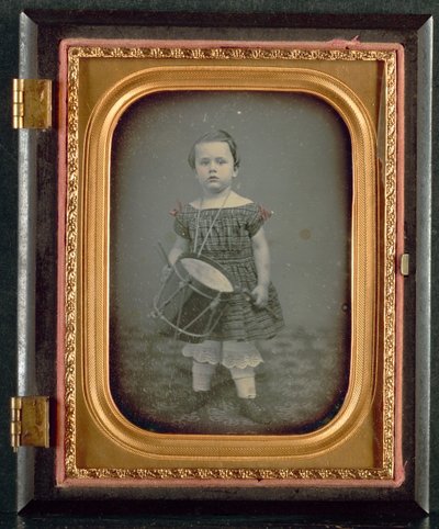 Niño con tambor, 1850s de Unbekannt