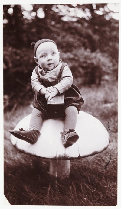 Niño con una cámara Brownie, c. 1900 de Unbekannt