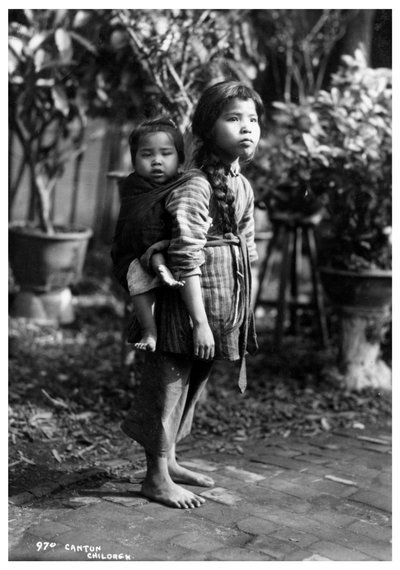 Niños, Cantón, China, principios del siglo XX de Unbekannt