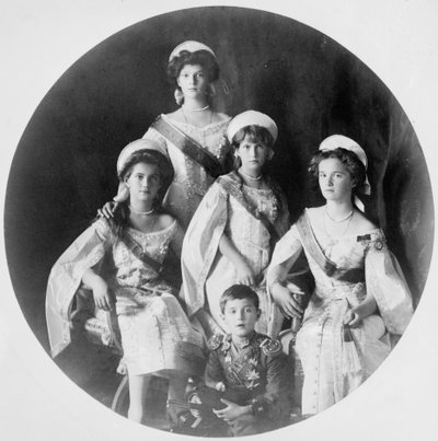 Hijos del Zar Nicolás II de Rusia, c1910-c1914 de Unbekannt
