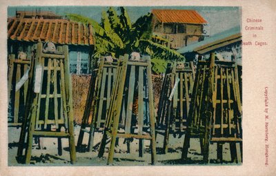 Criminales Chinos en Jaulas de Muerte, c1900 de Unbekannt