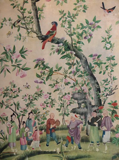 Papel pintado a mano chino, 1928 de Unbekannt