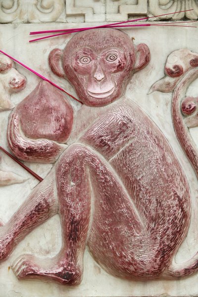 Signo astrológico chino. Templo de la Nube Blanca, Pekín, China de Unbekannt