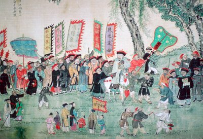 Pintura china de una serie sobre Chao Hsia de Unbekannt