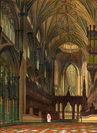 Coro de la catedral de Ely, Cambridgeshire, siglo XIX de Unbekannt