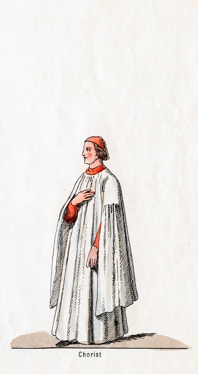 Corista, diseño de vestuario para la obra de Shakespeare, Enrique VIII, siglo XIX de Unbekannt