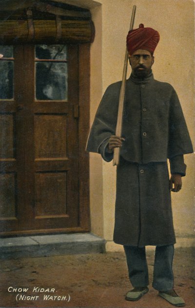 Chow Kidar, vigilante nocturno, c1910 de Unbekannt