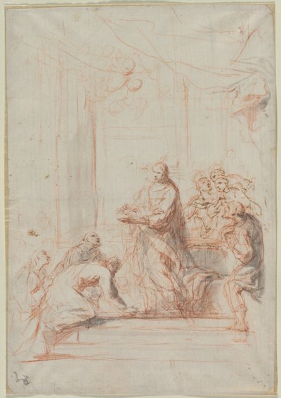 Cristo administrando la hostia, 1700s de Unbekannt
