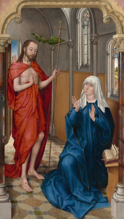 Cristo Apareciendo a la Virgen, c. 1475 de Unbekannt