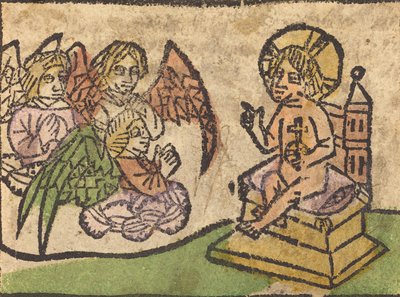 Niño Jesús con tres ángeles de Unbekannt