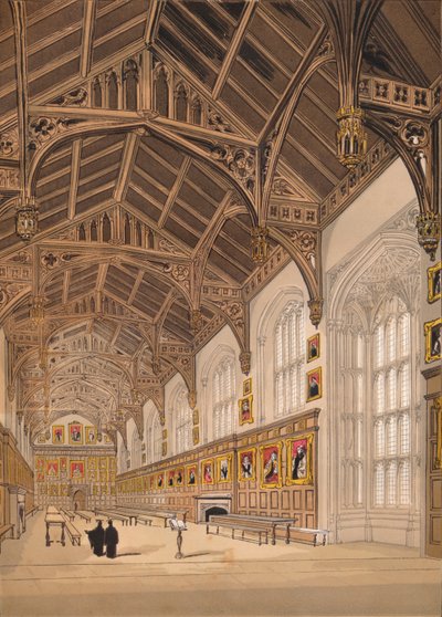 Salón de la Iglesia de Cristo, Oxford, 1845 de Unbekannt