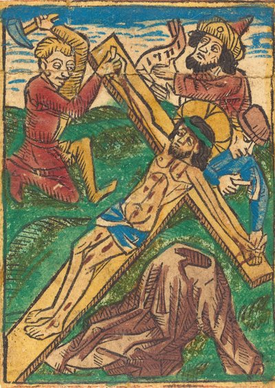 Cristo clavado en la cruz, c. 1490 de Unbekannt