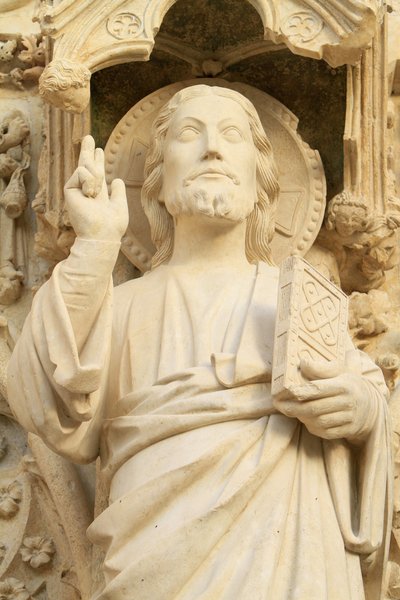Cristo. Catedral de San Esteban, Bourges, Francia de Unbekannt
