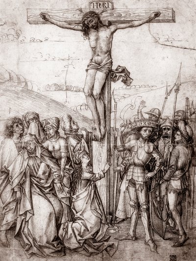Cristo en la Cruz, c1480 de Unbekannt
