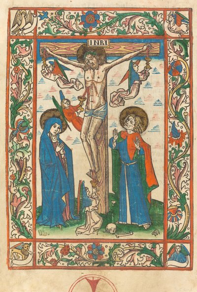 Cristo en la Cruz con Ángeles, 1483 de Unbekannt