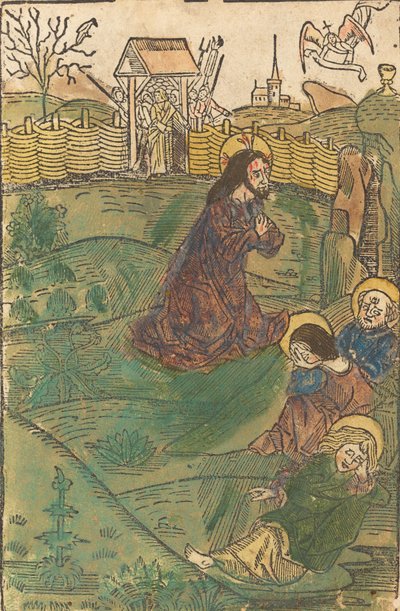 Cristo en el Monte de los Olivos, c. 1490 de Unbekannt