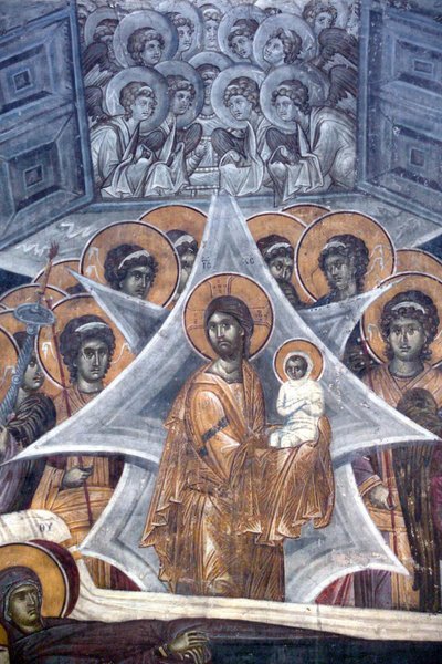 Cristo con el alma de la Virgen en las puertas del cielo, 1321-1322 de Unbekannt